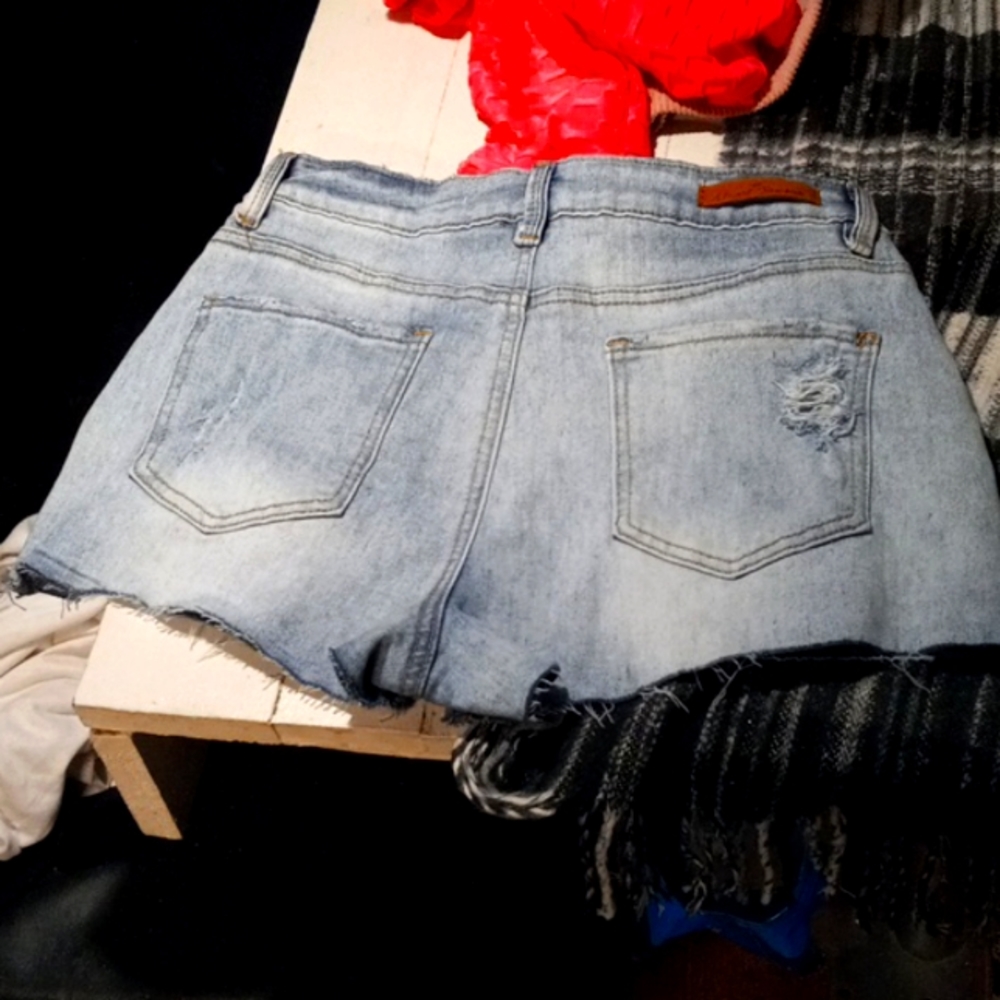 High Rise Jean Shorts